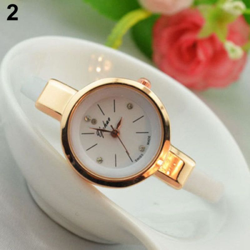 Women Candy Color Slim Band Thin Faux Leather Strap-Coffee