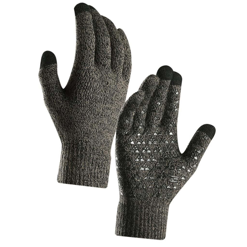 Winter  Touchscreen Water Resistant Warm Glove Windproof Gray