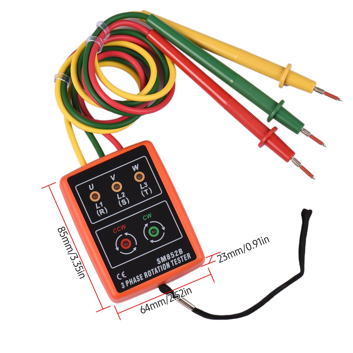 Phase Tester Portable 3 Phase Rotation Tester Phase-sequence
