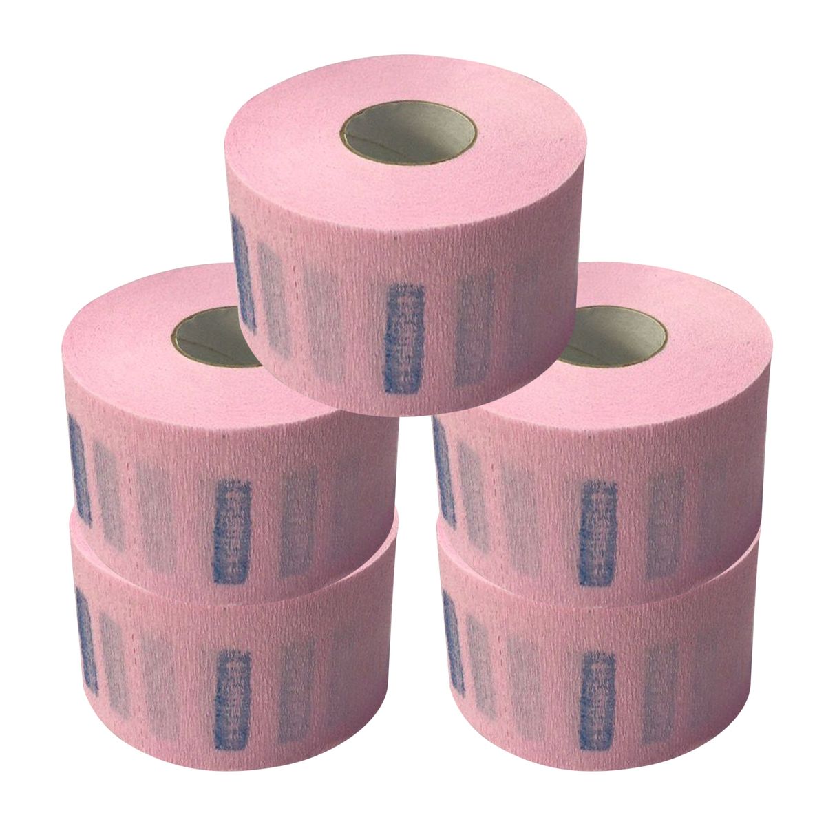 500pcs Stretchy Disposable Neck Paper Strips Barber Salon Pink