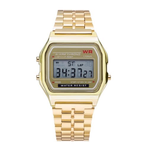 Unisex Digital Wristwatch - Gold