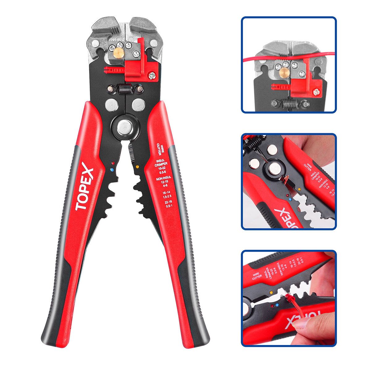 260-Piece Wire Stripper Self-Adjustable Crimper Plier Set
