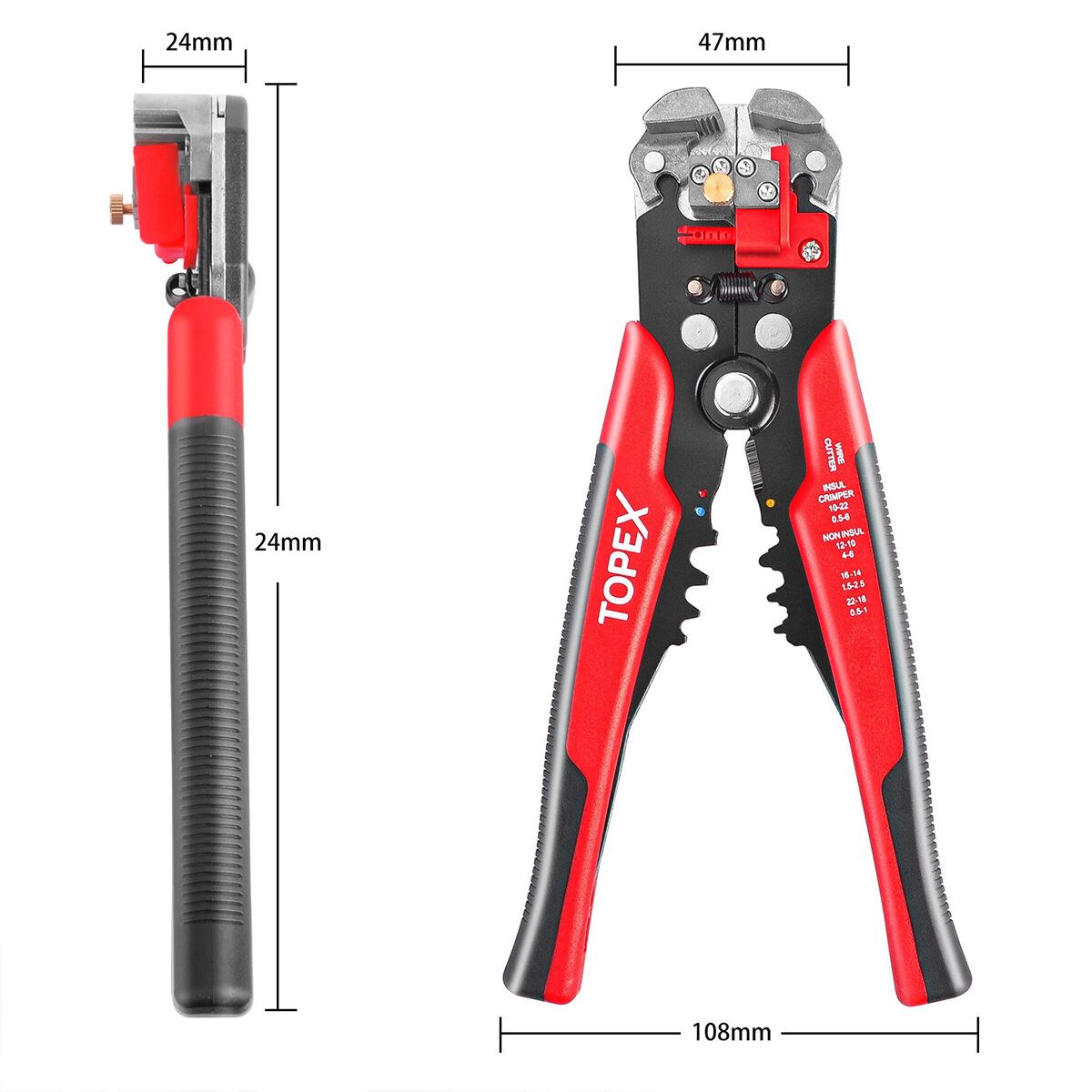 260-Piece Wire Stripper Self-Adjustable Crimper Plier Set