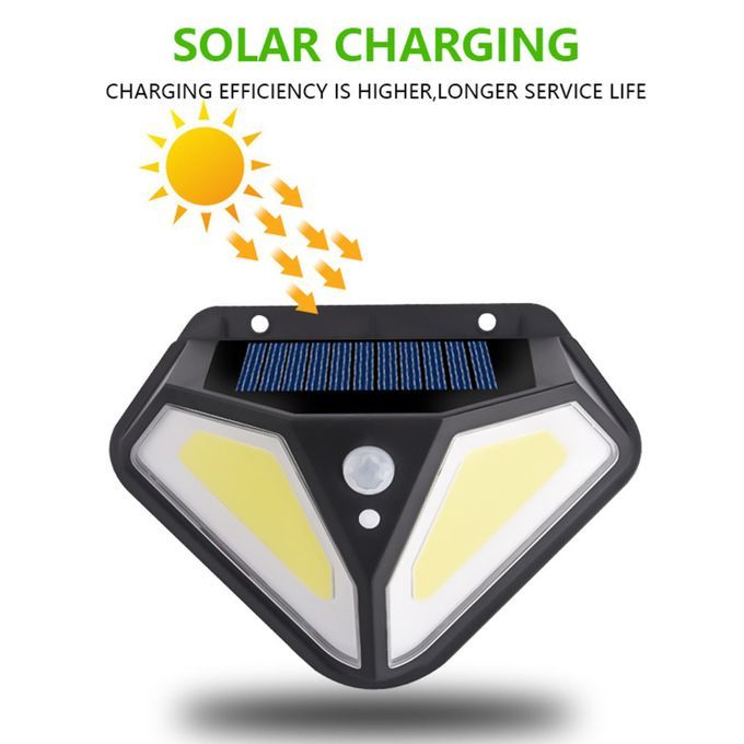 Solar Wall Light On Both Sides 102LED Human Body Induction