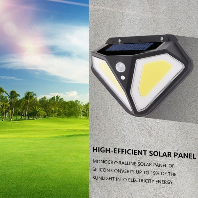 Solar Wall Light On Both Sides 102LED Human Body Induction