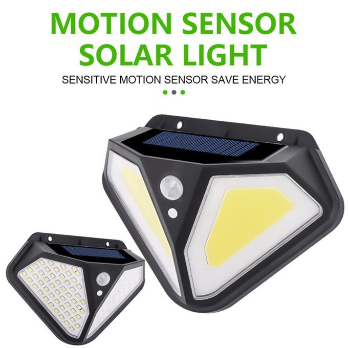 Solar Wall Light On Both Sides 102LED Human Body Induction
