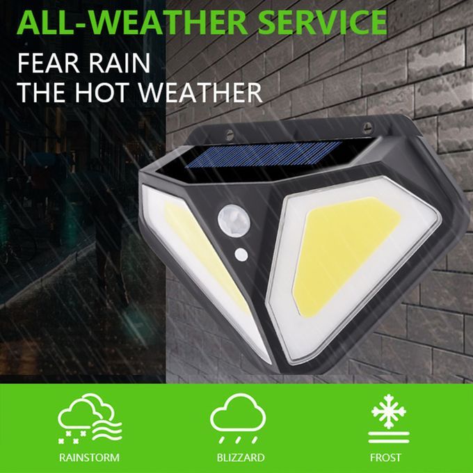 Solar Wall Light On Both Sides 102LED Human Body Induction