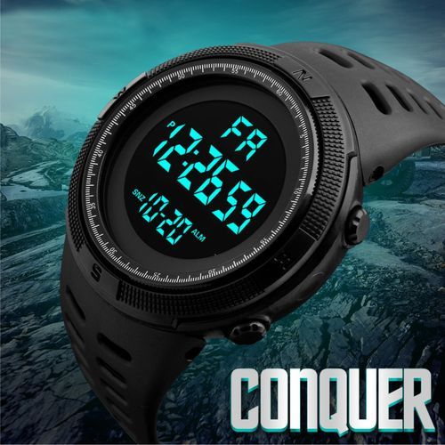 Chronograph Digital & Analog Sports Watch + Free LED Watch
