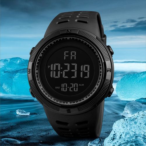 Chronograph Digital & Analog Sports Watch + Free LED Watch