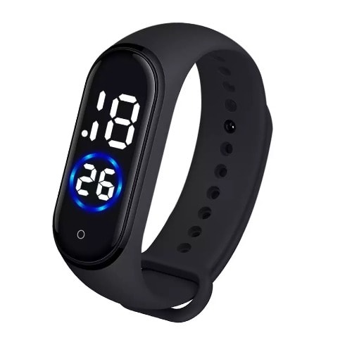 Touch Screen LED Sports Watch - Black