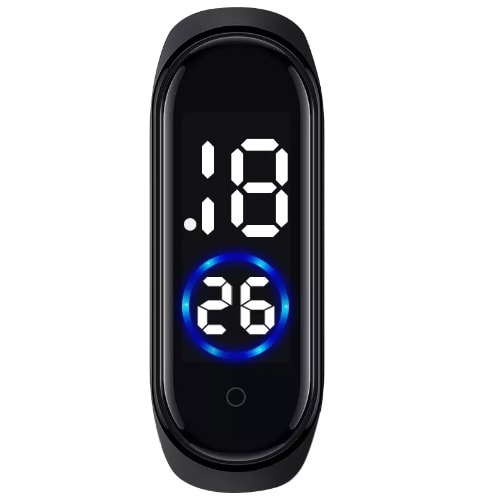 Touch Screen LED Sports Watch - Black
