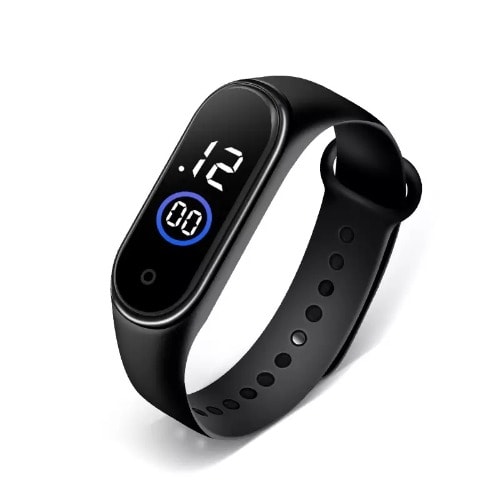 Touch Screen LED Sports Watch - Black