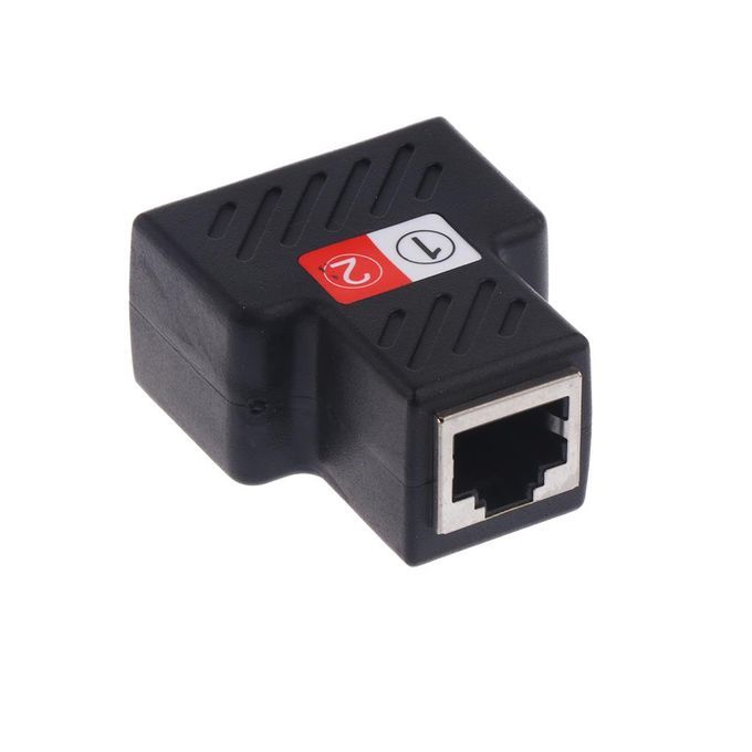 2x 2 Pieces Splitter Adapter 1 To 2 Dual Female Port