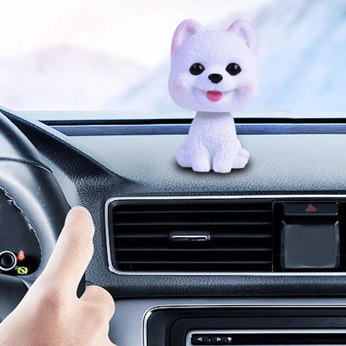Car Shaking Head Dog Ornament For Desktop Home Style D