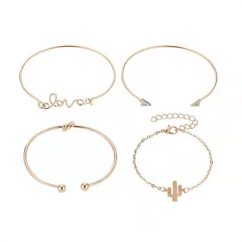Simple Atmosphere [watch + Bracelet 4 Pieces]