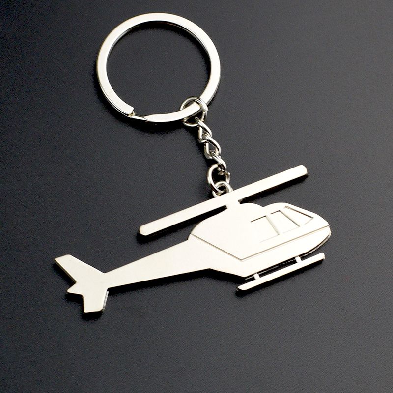 Aircraft Key Chain Creative Metal Key Chain Fighter Key Pendant Aviation Small Gift Souvenir