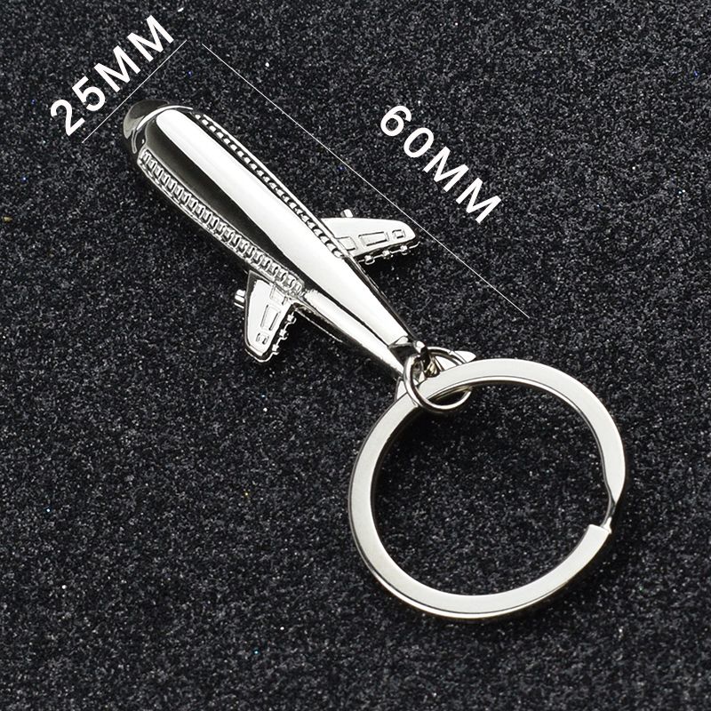Aircraft Key Chain Creative Metal Key Chain Fighter Key Pendant Aviation Small Gift Souvenir