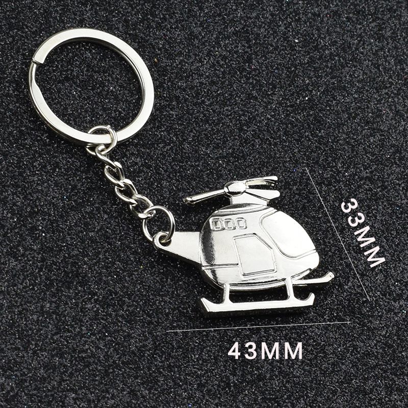 Aircraft Key Chain Creative Metal Key Chain Fighter Key Pendant Aviation Small Gift Souvenir