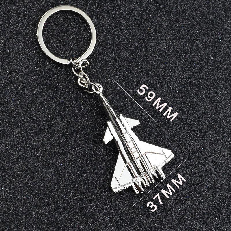 Aircraft Key Chain Creative Metal Key Chain Fighter Key Pendant Aviation Small Gift Souvenir