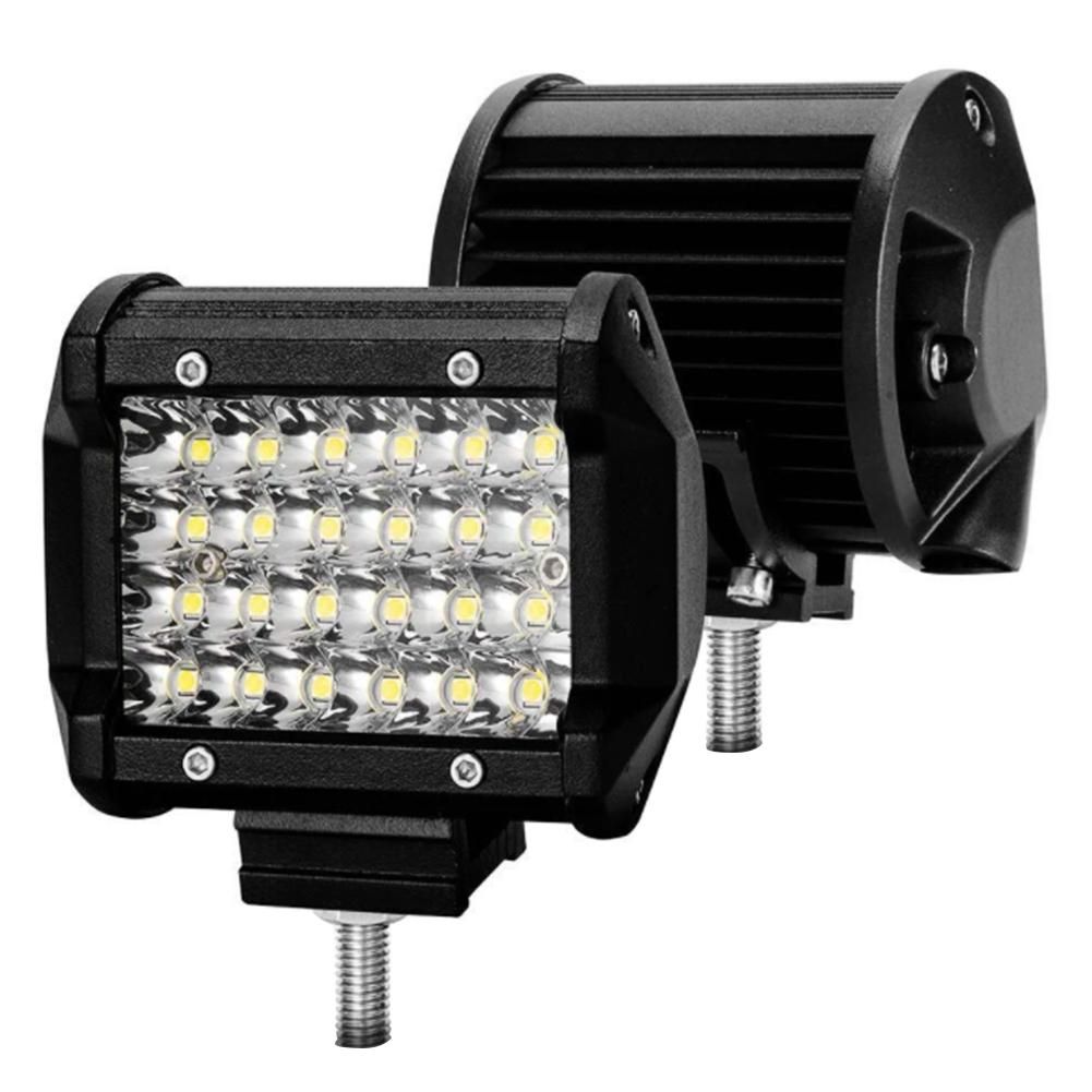 2Pcs 4 Inch LED Light Bar Driving Lights LED Pods Spot Off