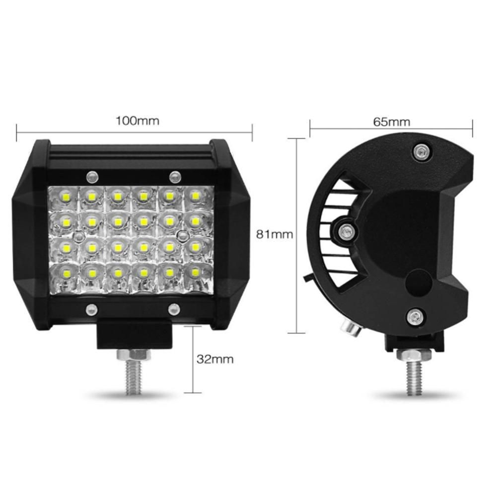2Pcs 4 Inch LED Light Bar Driving Lights LED Pods Spot Off