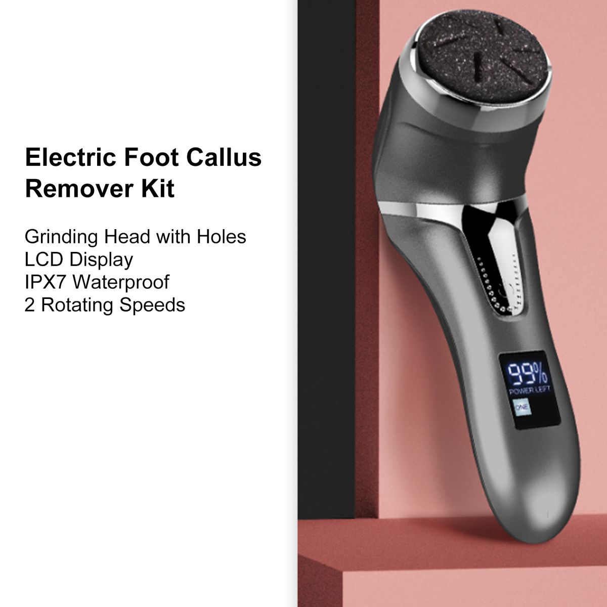 Electric Foot Callus Remover Kit Portable Foot File Pedicure