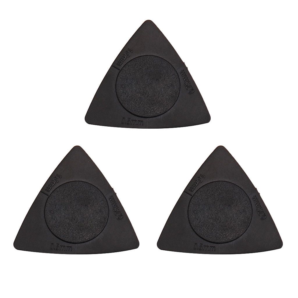 3pcs Black Guitar Picks Plectrums For Guitar Replacement 0 Black