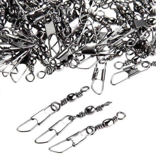200pcs Swivel Barrel Safety Circlips Solid Tackle