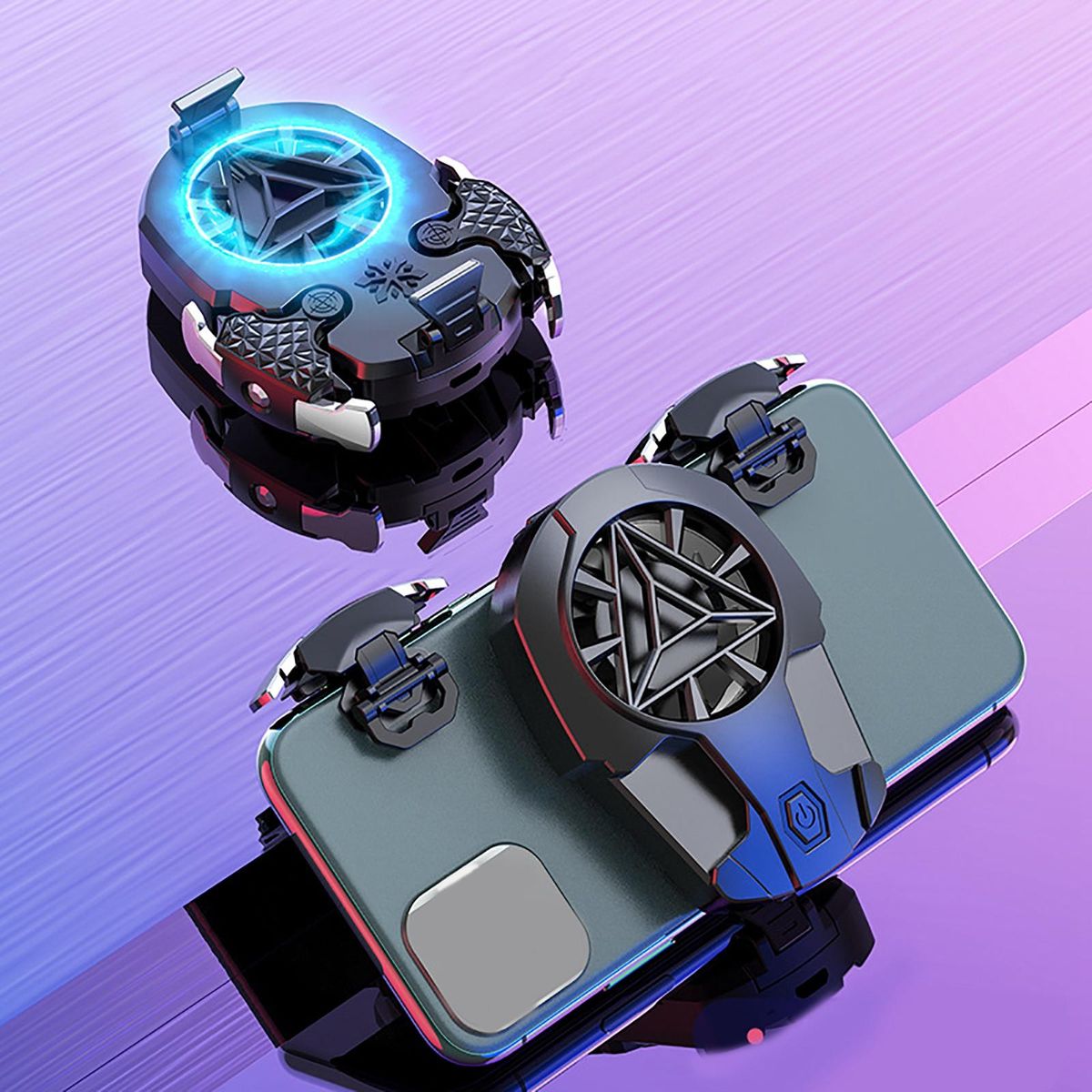 Portable Phone Cooler Cooling Fan 2 Speed Settings For Smartphone Gaming Cooling Tools Stand Universal Semiconductor Heatsink