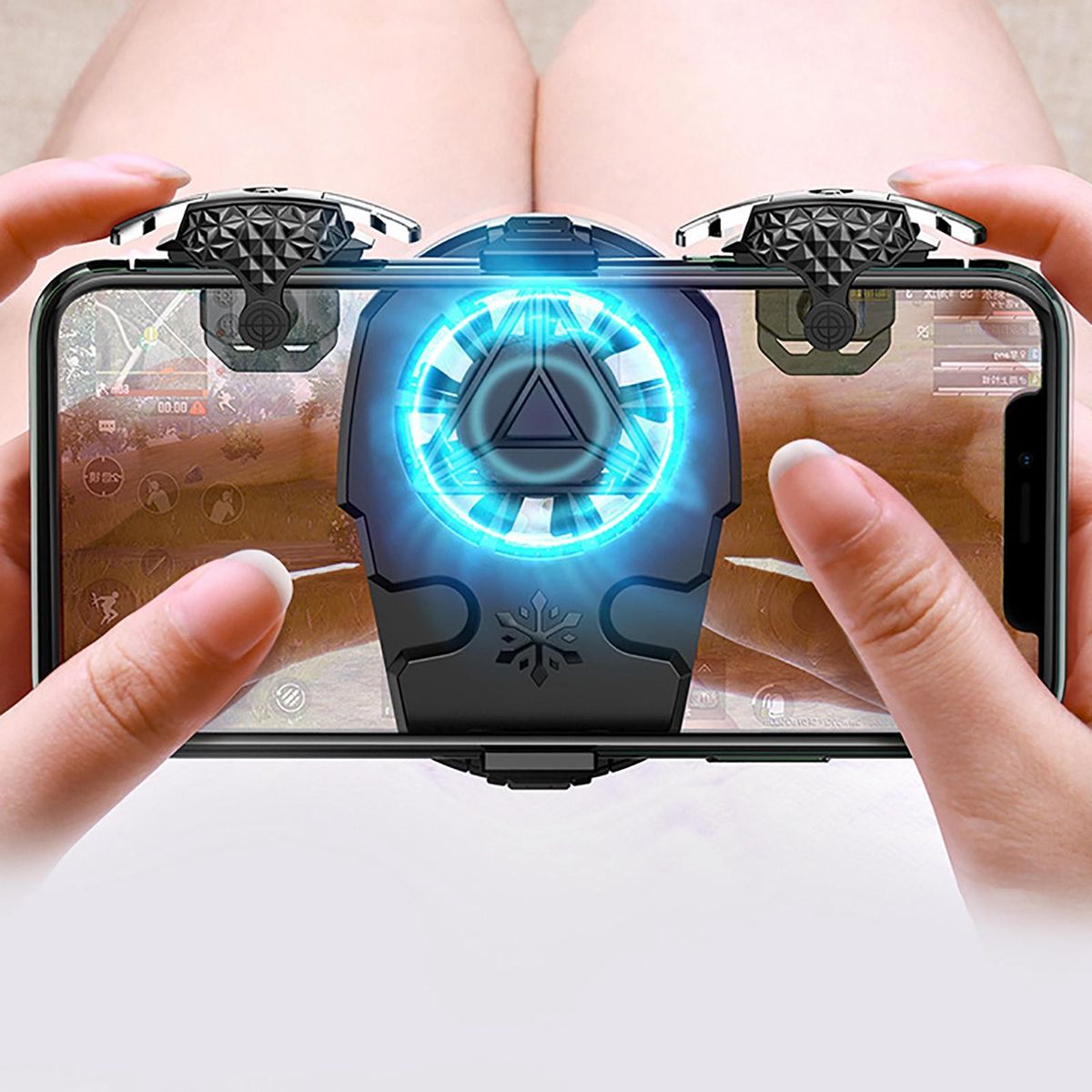 Portable Phone Cooler Cooling Fan 2 Speed Settings For Smartphone Gaming Cooling Tools Stand Universal Semiconductor Heatsink