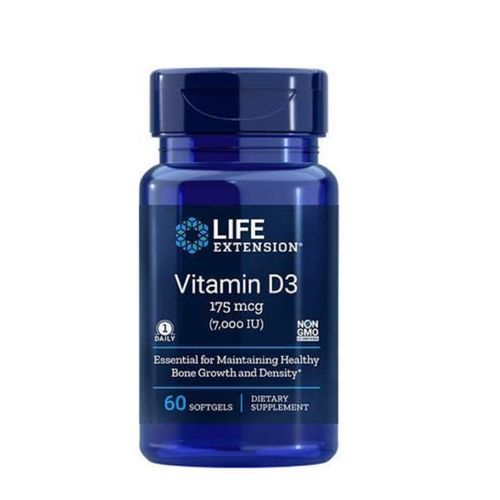 Vitamin D3 175MCG ,7000 IU,60 Softgels  Bone & Density
