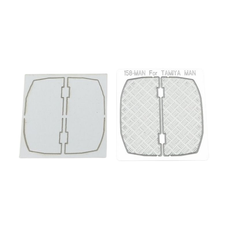 Taillight Anti-skid Board Metal Stainless Steel Plate For Tamiya 1/14 Truck man