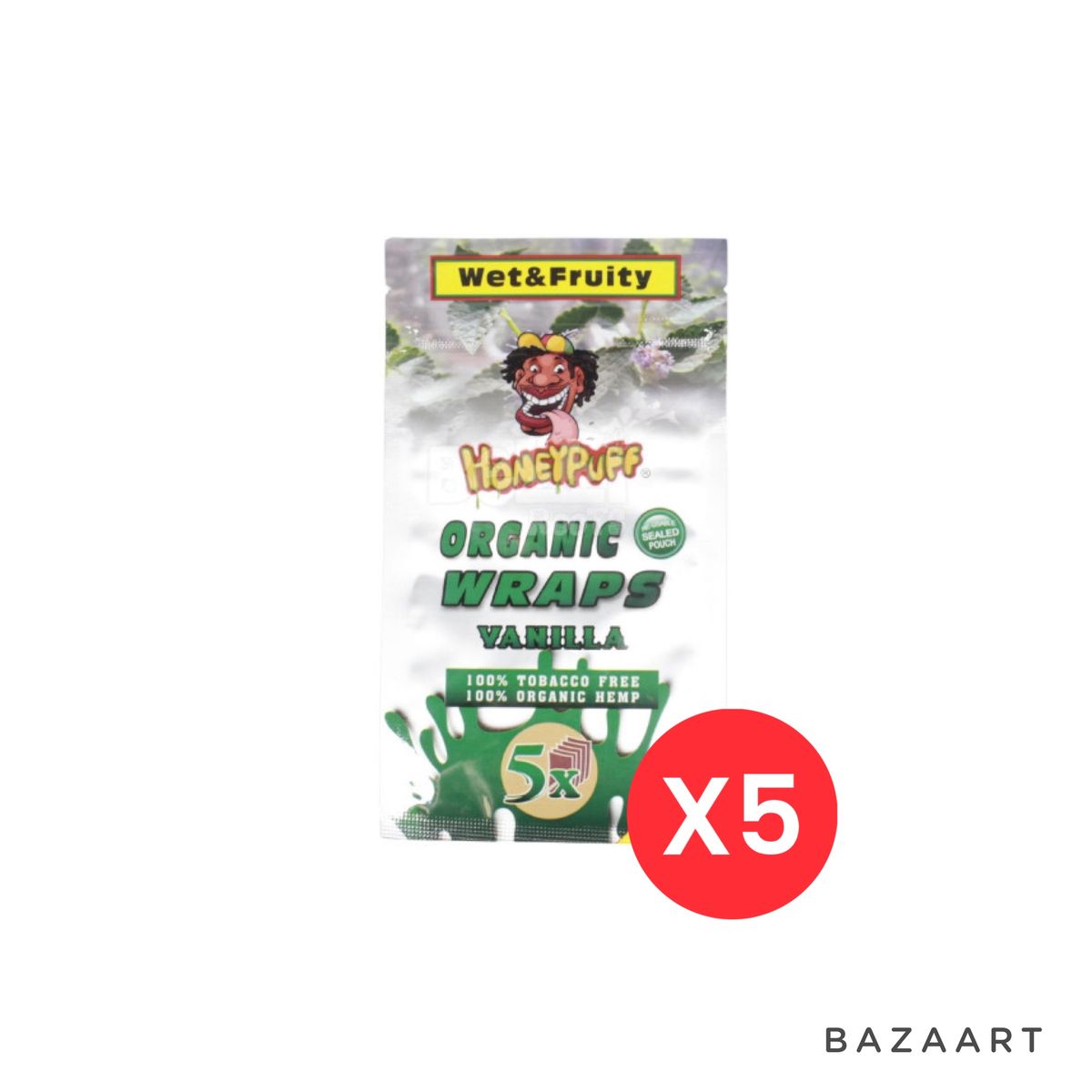 Organic Hemp Blunt / Smoke Wraps Vanilla Flavour X 5