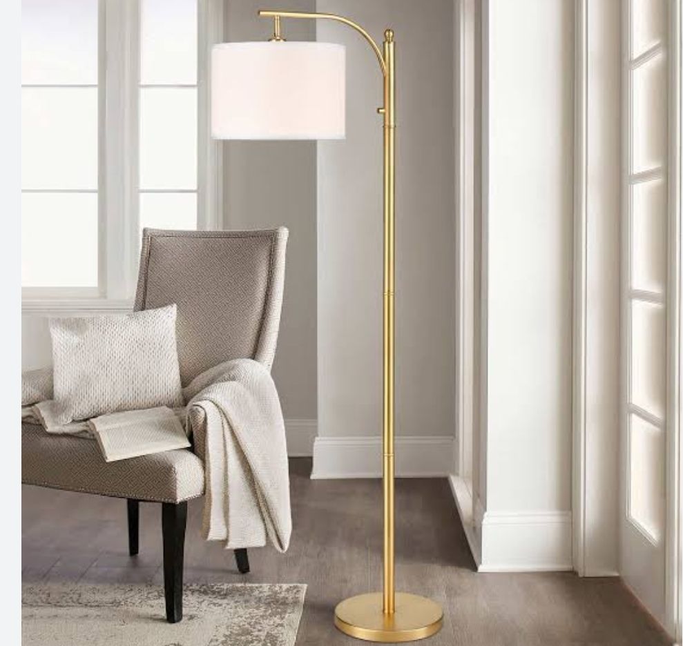 DECORATIVE GOLD FLOOR LAMP -