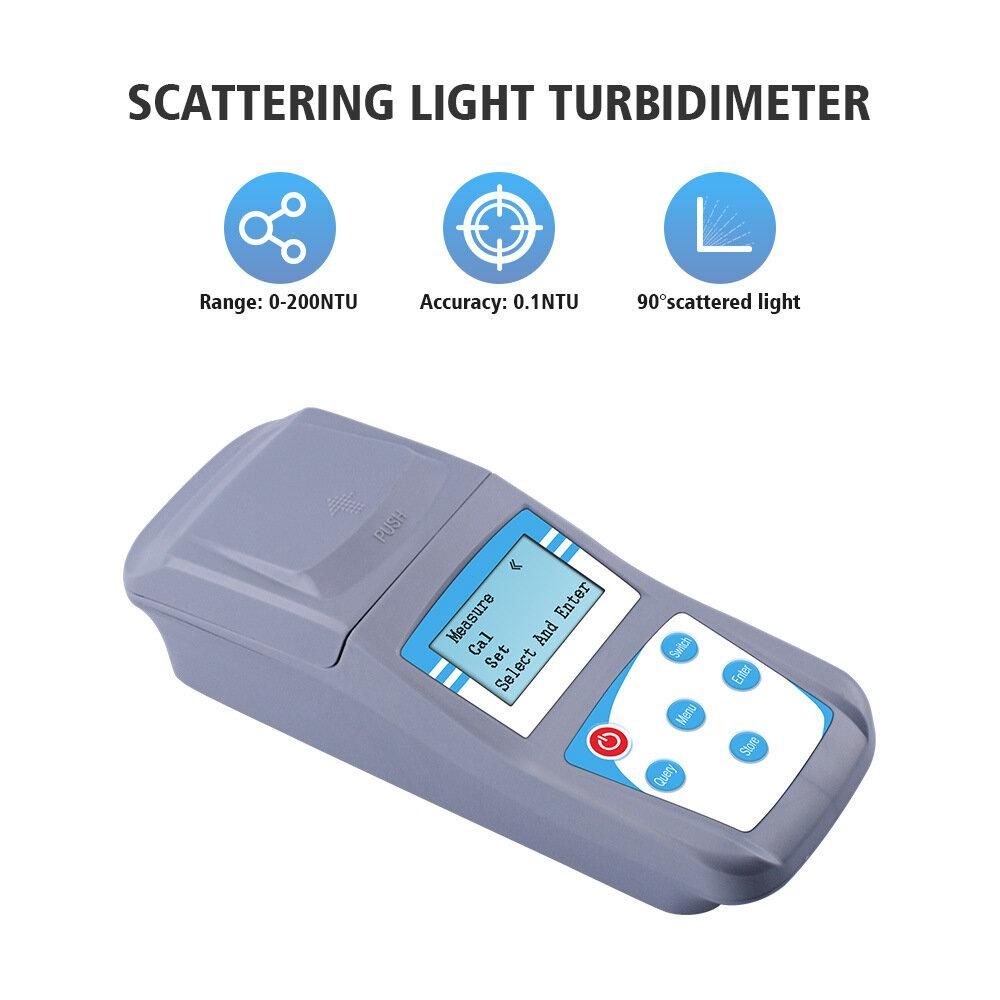 Swimming Pool Turbidimeter ZD2A Handheld Digital Turbidity Meter Portable Turbidimeter for Swimming Pool Laboratory US Plug 100240V Turbidity Meter