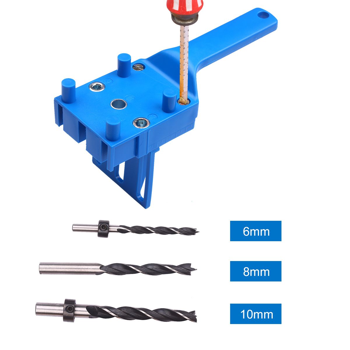 41pcs Quick Wood Doweling Jig Set Handheld Pocket Hole Jig
