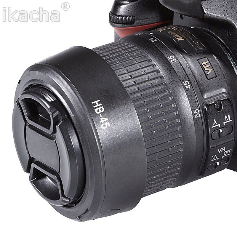 New Camera HB-45 Lens Hood For Nikon D3100 D5100 D3200 18-55 High Quality