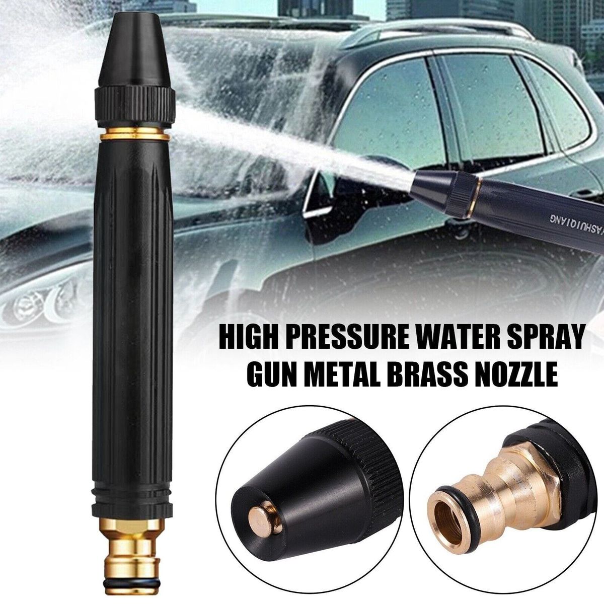 High Pressure Portable Water Nozzle Sprayer/ 10m Hose