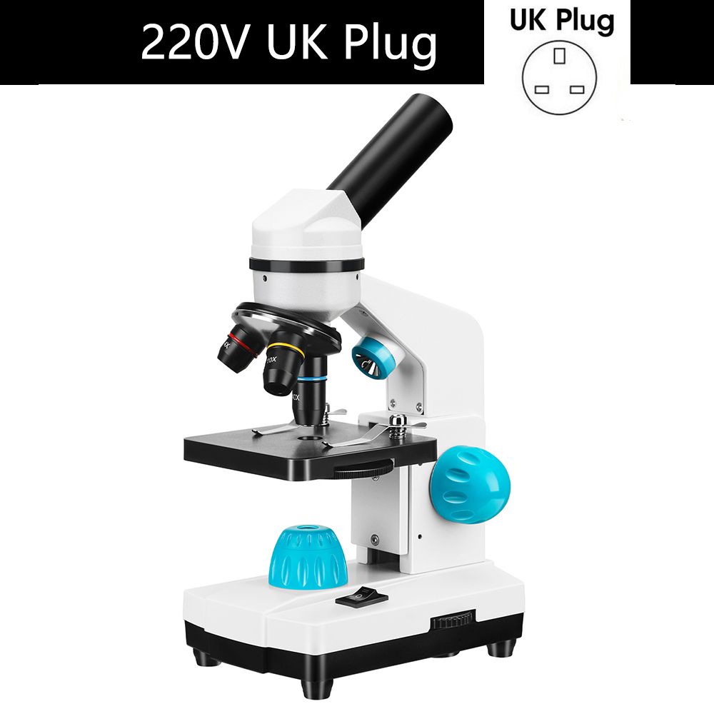 100X-2000X Biological Microscopes With Microscope Slides Set Phone Adapter For Kids Students Adults School Laboratory Education