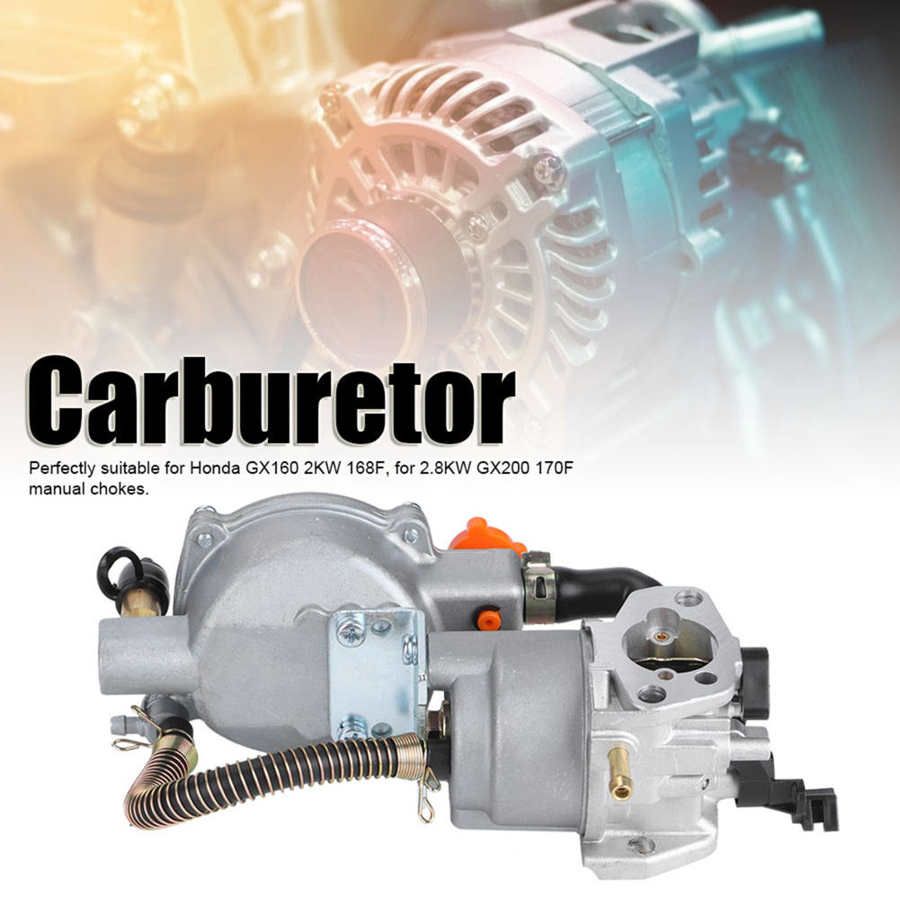 Generator Dual  Carburetor LPG NG Conversion Kit For 2.8KW GX200 170F Manual Choking Coil