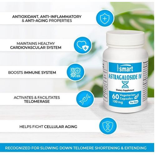 Astragaloside IV 98% 100Mg Per Day  Astragalus Root Extract - Antioxidant & Anti Inflammatory