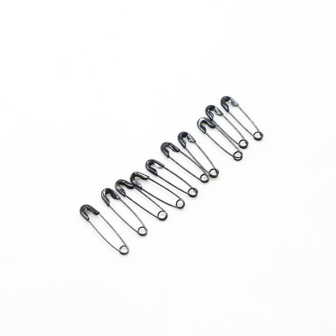 1000x Mini Safety Pins Clothing Label Tags Fasteners Black Pins Clips