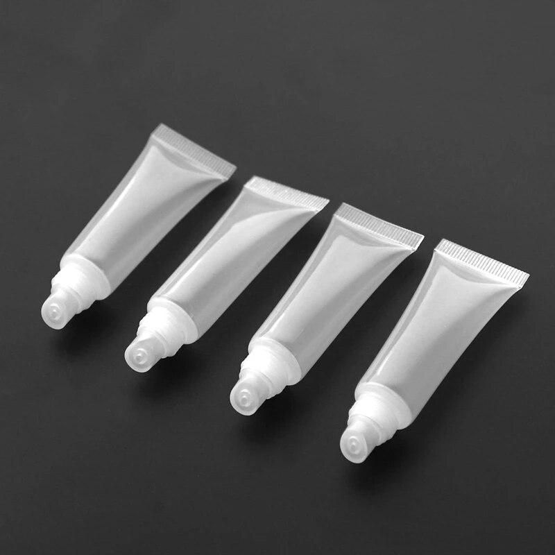 50 Pack 10Ml Lip Gloss Tubes Empty Lotion Refill Tubes Soft Squeeze Tubes For DIY Travel Distribution Bottle