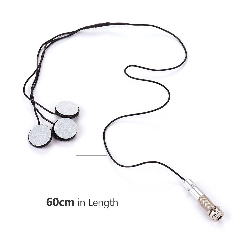 Guitar Triple-Sensor Pickup Professional Piezo Transducer