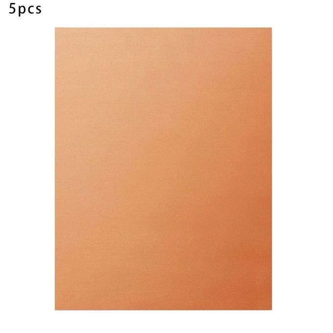 1 Set Outdoor Bbq Barbe Ue Mat Gl  Fiber Non-sti K High Temperature Resistant Bla K Barbe Ue Mat Set-bronze-5 P S