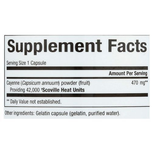 Cayenne 42,000 SHU 470 Mg 90 Capsules