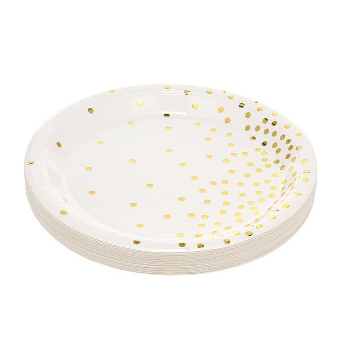 30pcs 9oz Paper Cups + 30pcs 7" Plates + 30pcs 9" Plates Set