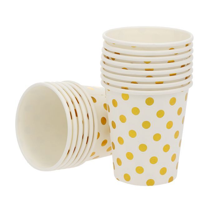 30pcs 9oz Paper Cups + 30pcs 7" Plates + 30pcs 9" Plates Set