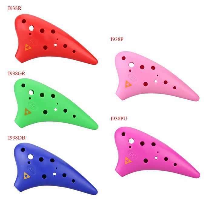 12 Holes Plastic Ocarina Flute Alto C Musical Instrument