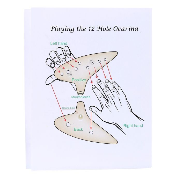 12 Holes Plastic Ocarina Flute Alto C Musical Instrument